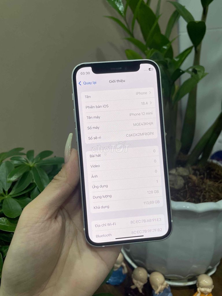 📲 12 Mini 128GB quốc tế Trắng zin đẹp keng. Mua bán Điện thoại tại Huyện Hóc Môn Tp Hồ Chí Minh được đăng bởi Luân Hoài hình 6