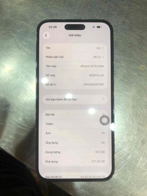em bán  iPhone 14 Pro Max 512gb