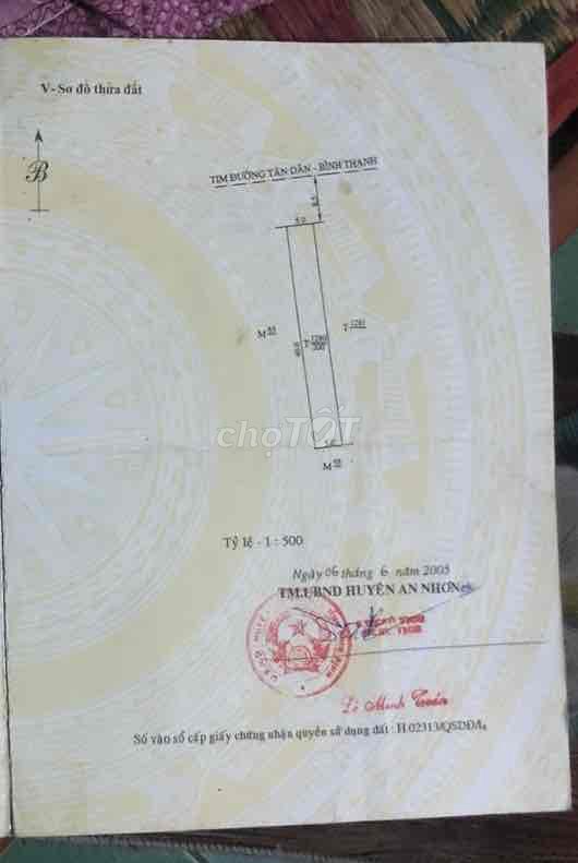 Cần bán đất 200m2 full thổ cư đường nguyễn du- phường an nhơn đông Cần bán đất 200m2 full thổ cư đường nguyễn du- phường an nhơn đông