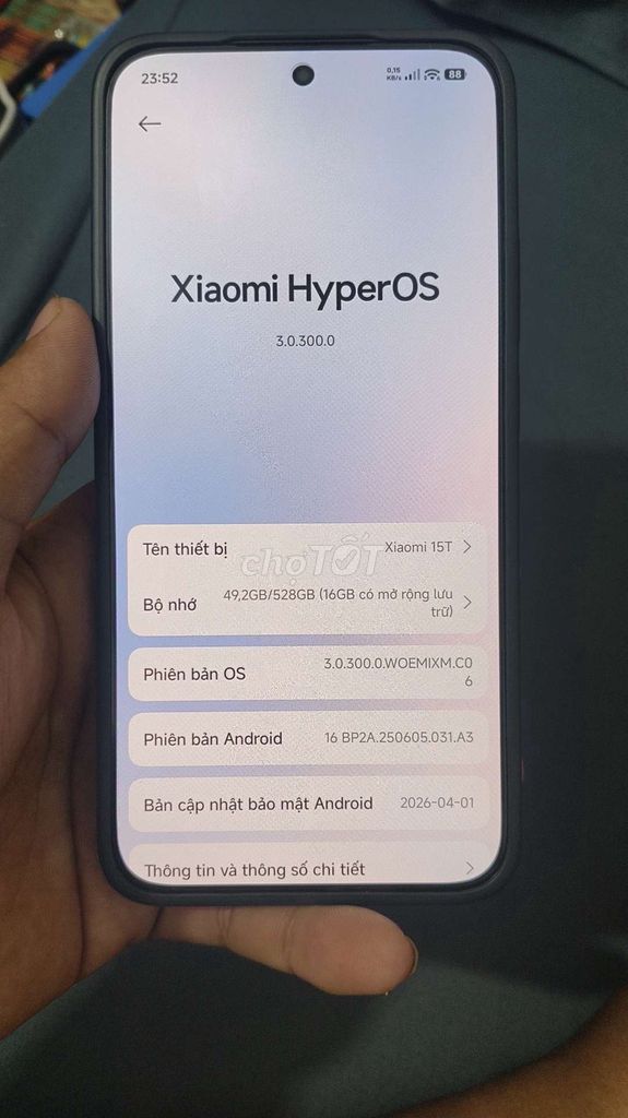 Xiaomi 15T 512GB Đen. Mua bán Điện thoại tại Huyện Phụng Hiệp Hậu Giang được đăng bởi Hoàng Hão hình 1