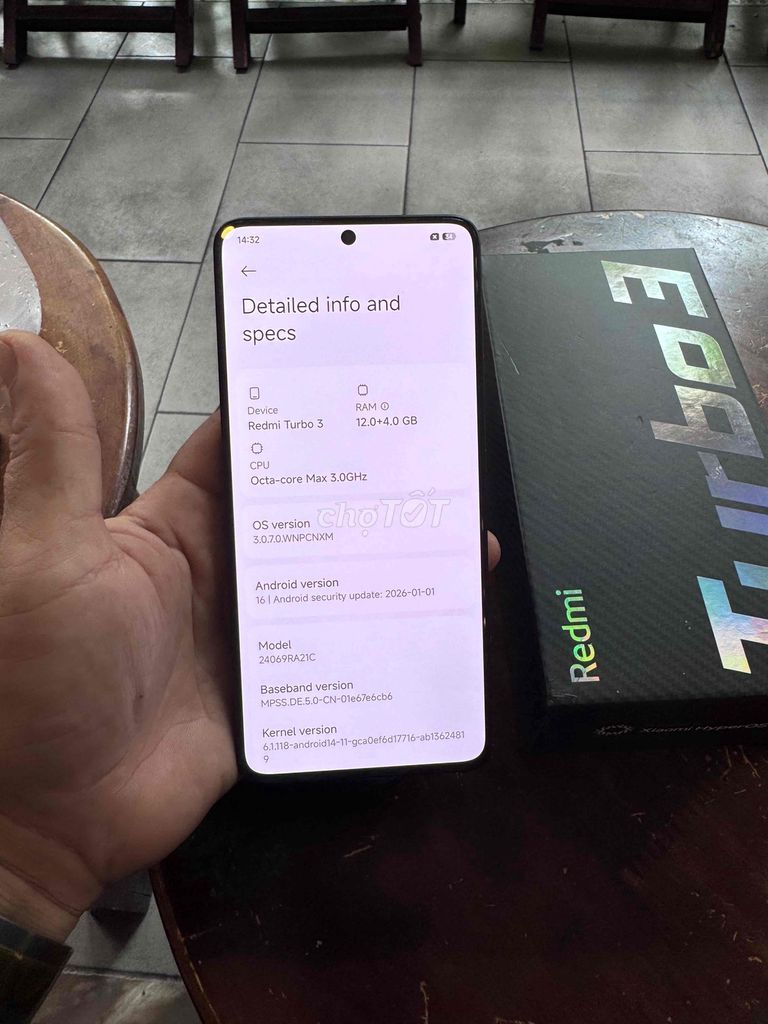 redmi 12 turbo 3 8s gen 3 (12/256gb) gl. Mua bán Điện thoại tại Quận Tân Phú Tp Hồ Chí Minh được đăng bởi nguyen son  hình 1