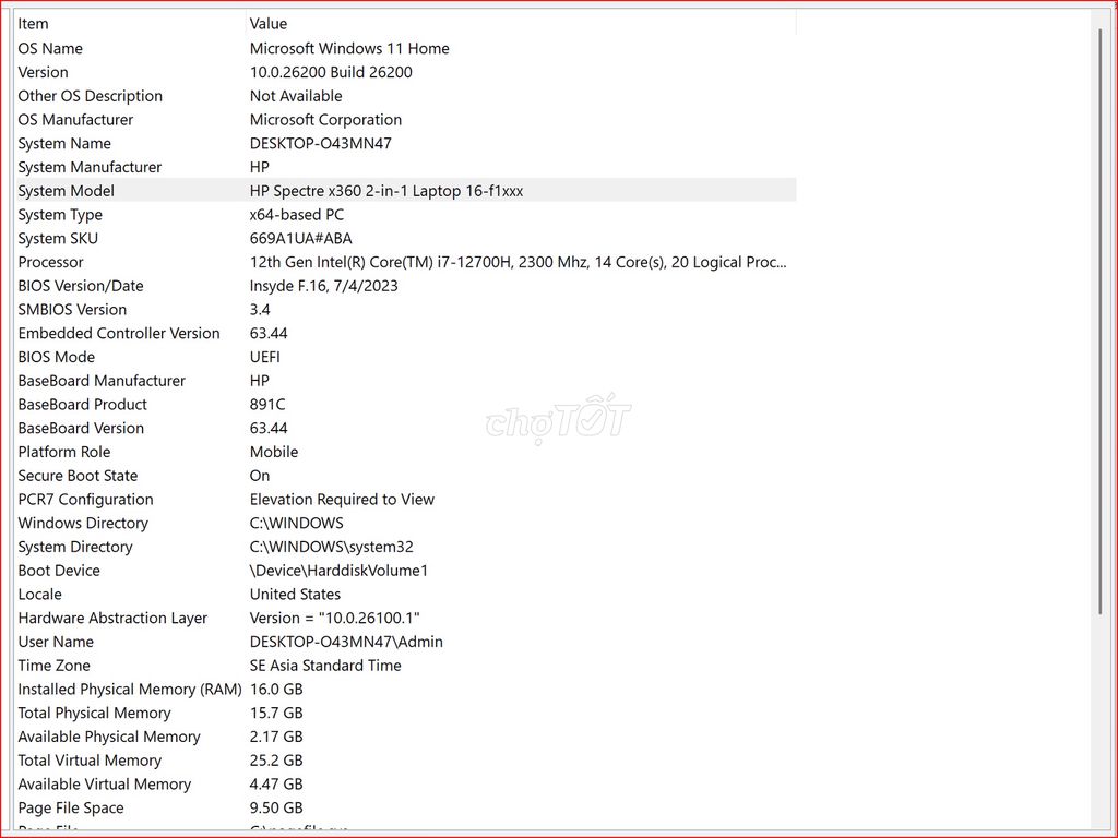 HP Spectre x360 16 i7-12700H 16 inch 16GB. Mua bán Laptop tại Thành phố Thủ Đức Tp Hồ Chí Minh được đăng bởi Chung hình 1
