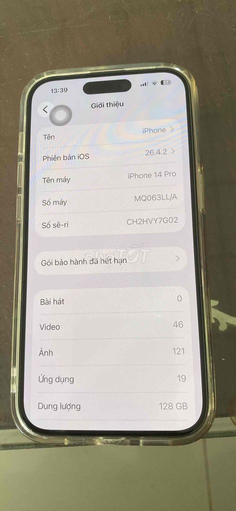 Iphone 14 Pro 128GB Vàng quốc tế,dùng gần 1 năm. Mua bán Điện thoại tại Huyện Đức Linh Bình Thuận được đăng bởi nguyễn xuân đạo hình 1