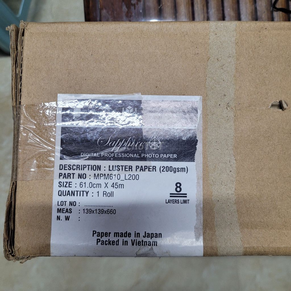 Giấy ảnh Sapphire MPM610_L200 . Mua bán Đồ dùng văn phòng tại Quận Hoàn Kiếm Hà Nội được đăng bởi a.Mạnh hình 1