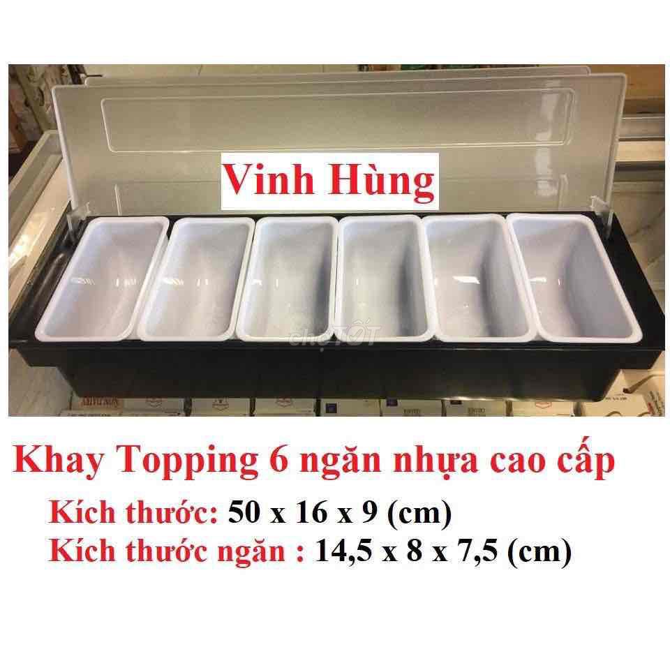 Khay đựng topping Vinh Hùng Nhựa 6 ngăn. Mua bán Dụng cụ nhà bếp tại Thành phố Bà Rịa Bà Rịa - Vũng Tàu được đăng bởi Phan Thị Mỹ Dung hình 1