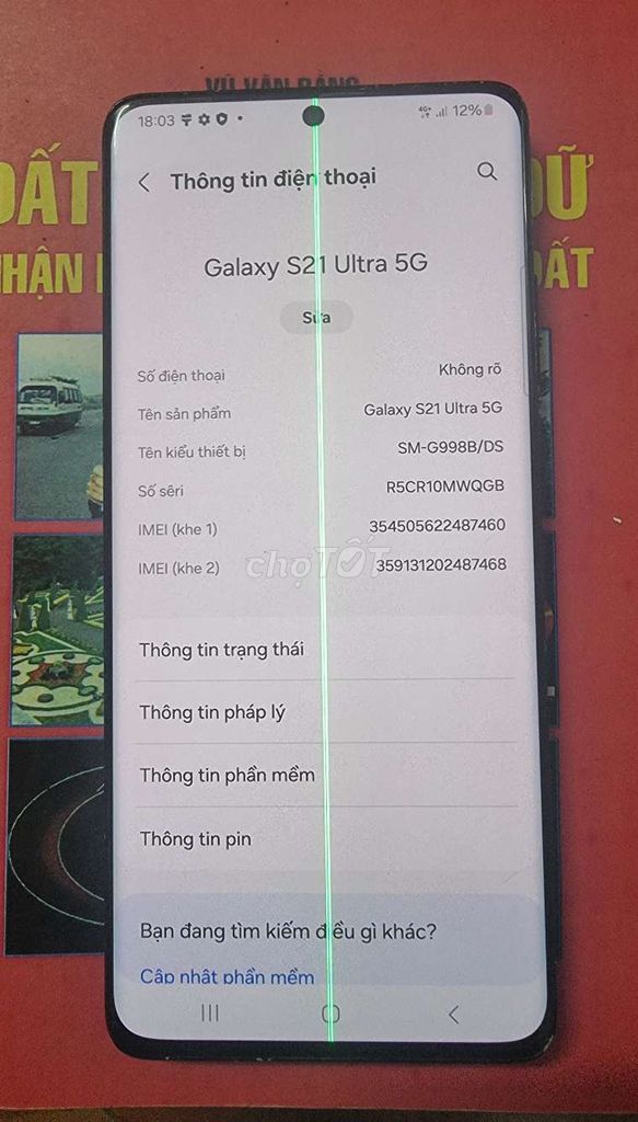 Ss s21 ultra kẻ, bản Vn 2 sim, 12gb/256gb