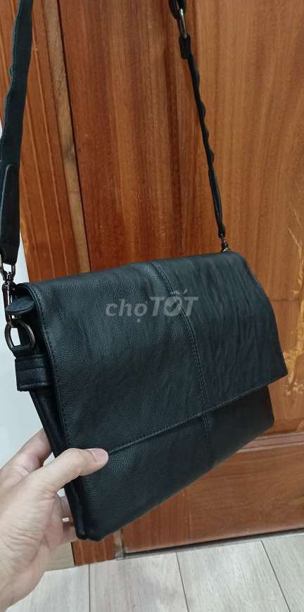 Túi chéo Da bò thật hàng thủ công xưởng chắc chắn.