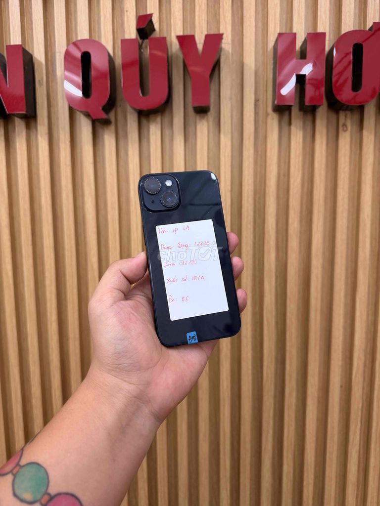Apple iPhone 14 128GB Đen Nguyên bản. Mua bán Điện thoại tại Quận Đống Đa Hà Nội được đăng bởi  HT Mobie Trả góp nợ xáu bao duyệt hình 1