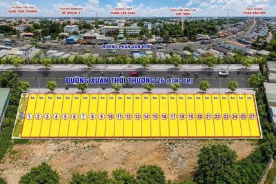 Bán 27 Lô Mặt Tiền Xuân Thới Thượng 26