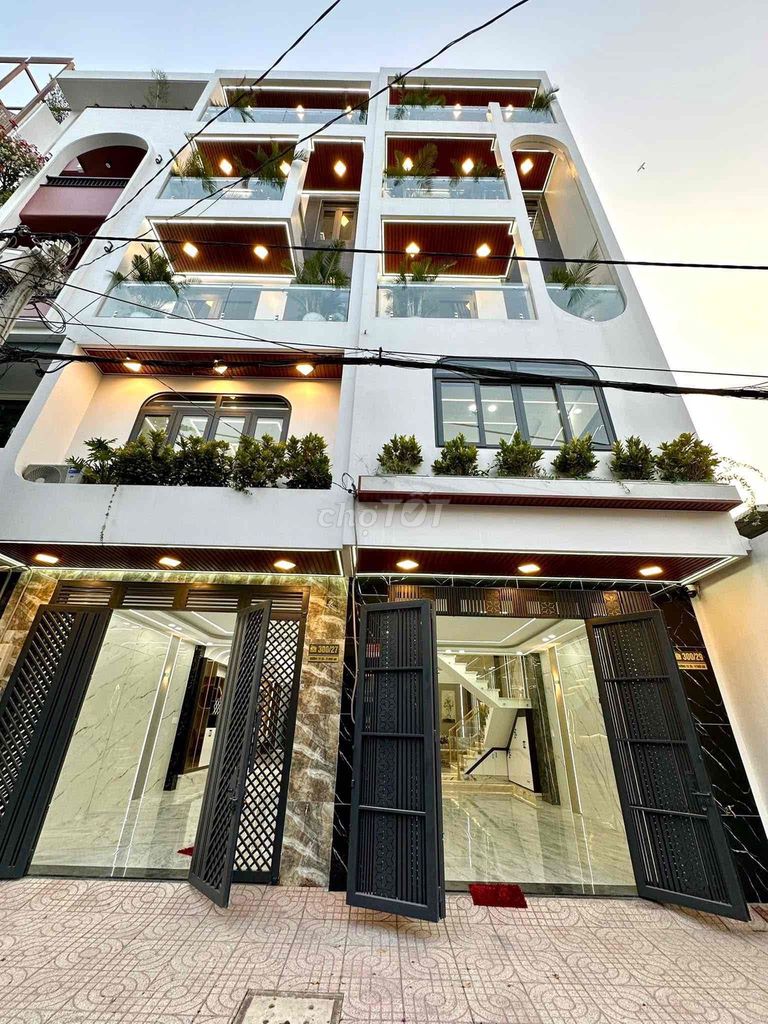 4.2m x22m - 5 Tầng Kiên Cố - Khu Nhà Lầu Đồng Bộ Thạnh Xuân