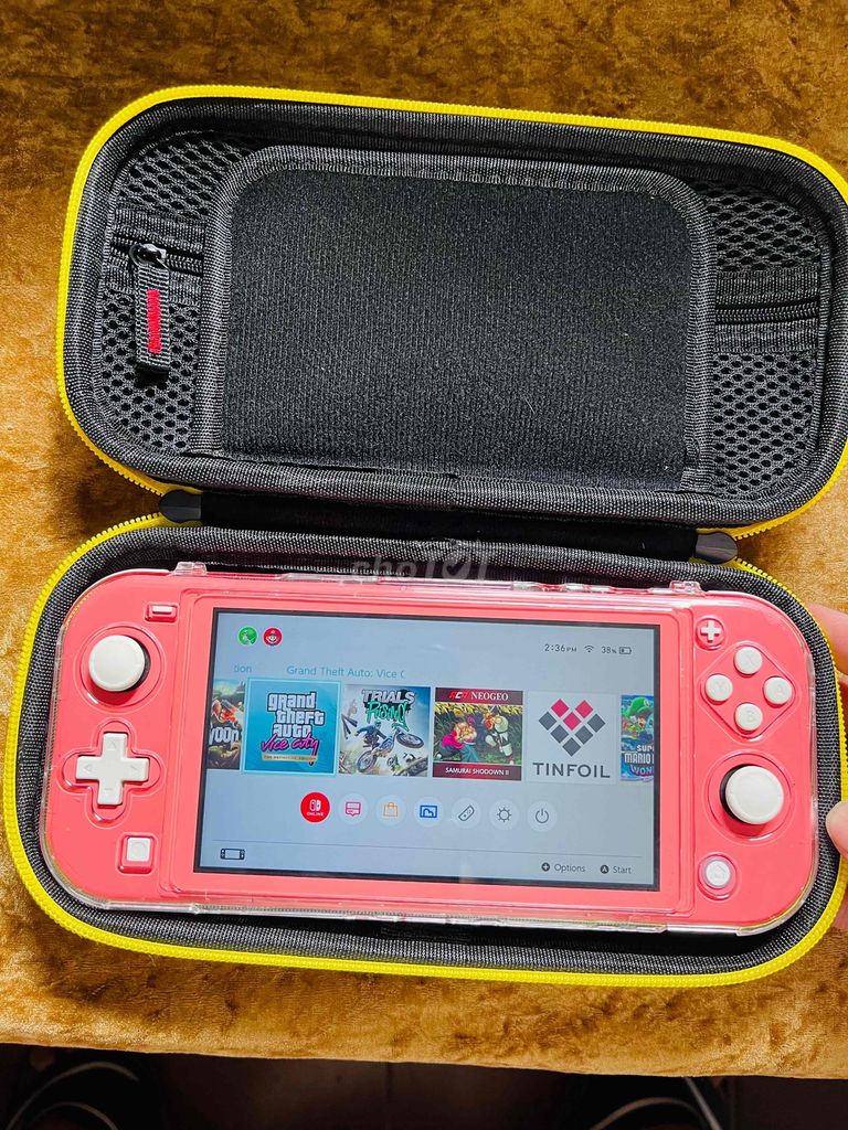 Nintendo Switch Lite Hồng modchip hack 64GB