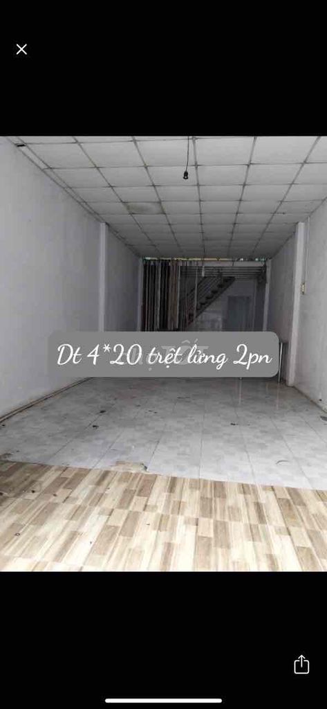 Trệt lửng 4*20 2pn hẻm xe hơi rẻ chốt lẹ