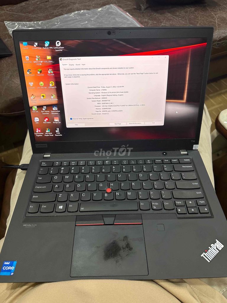 Thinkpad T14 Gen 2 i7/16/512/4k. Mua bán Laptop tại Quận Ba Đình Hà Nội được đăng bởi Ngô Ngọc Nam hình 1