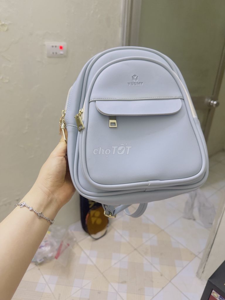 Balo Yuumy Nữ Da Xanh nhạt. Mua bán Túi xách tại Quận Thanh Xuân Hà Nội được đăng bởi Selena Shop hình 1