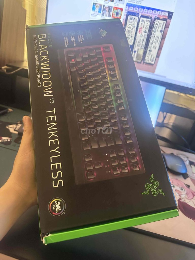 Bàn phím cơ Razer BlackWidow V3 Tenkeyless. Mua bán Phụ kiện (Màn hình, Chuột...) tại Quận Gò Vấp Tp Hồ Chí Minh được đăng bởi Ở Đây Bán PC2hand tiktok hình 1