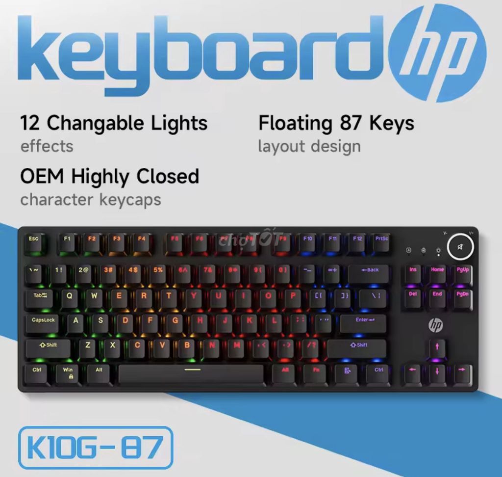 Bàn phím cơ Hp brown swich 87 keys mới 100%