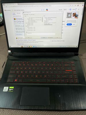 MSI game i5-10300H VGA 1650 4G RAM 16G game mượt. Mua bán Laptop tại Thành phố Đà Lạt Lâm Đồng được đăng bởi phong