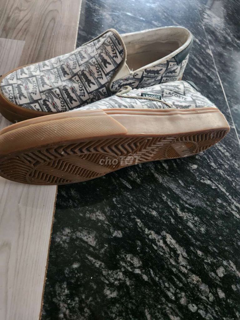 Giày lười Lacoste Nam Vải Trắng. Mua bán Giày dép tại Thành phố Long Khánh Đồng Nai được đăng bởi Hien Nguyen van hình 1