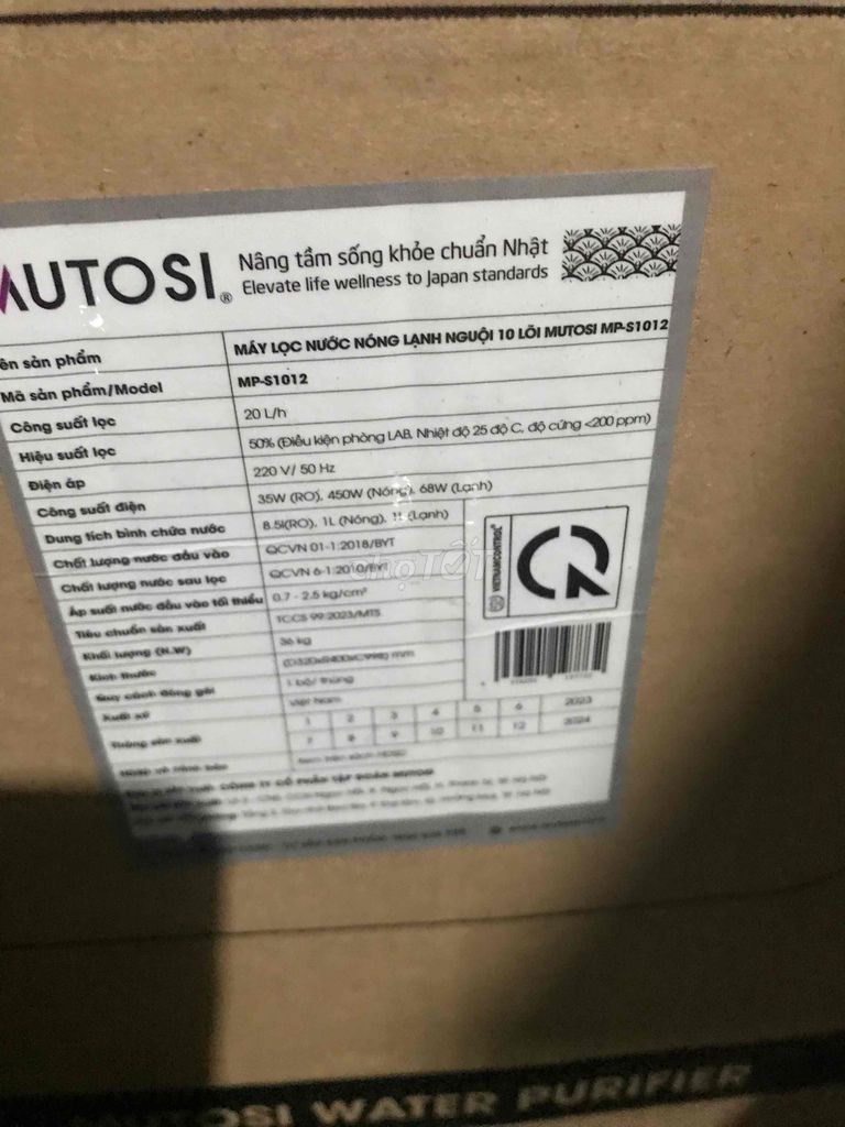 Máy lọc nước Mutosi MP-S1012 Trắng. Mua bán Bếp, lò, đồ điện nhà bếp tại Huyện Diên Khánh Khánh Hòa được đăng bởi Mai Ngọc Vinh hình 1