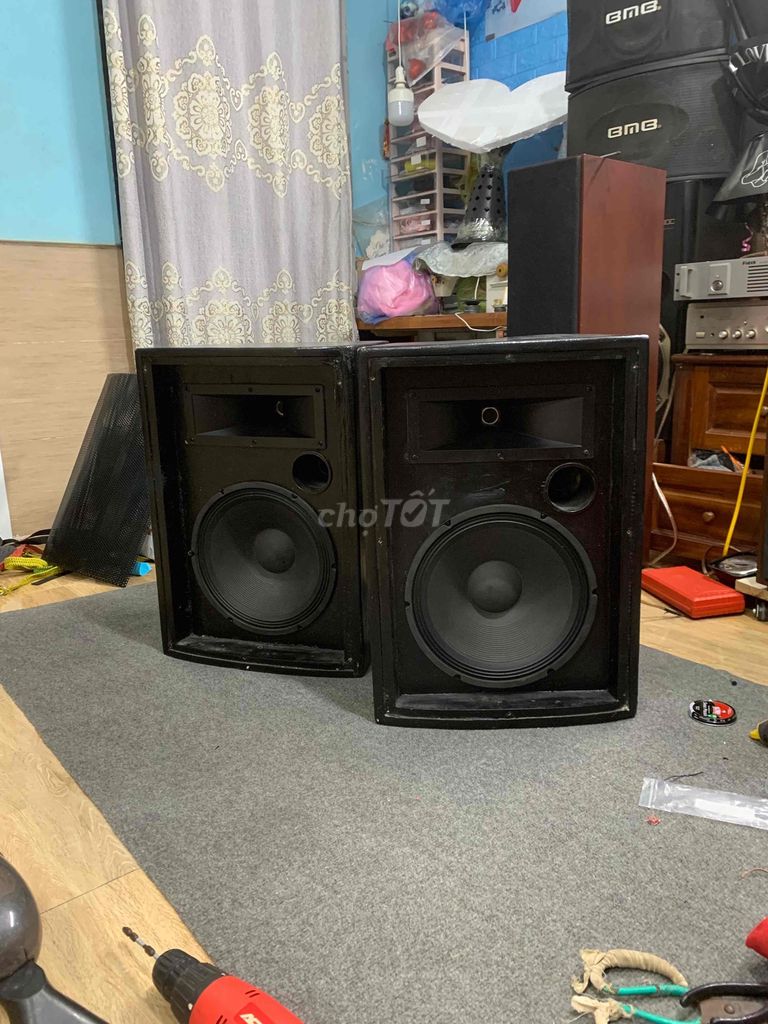 loa full bass 30 và cục đẩy bãi