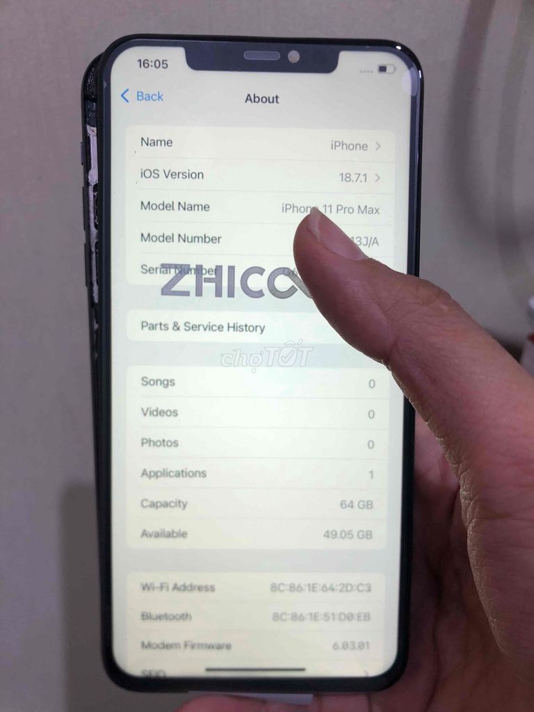 iPhone 11 Pro Max 64GB Xám Lock. Mua bán Điện thoại tại Quận Đống Đa Hà Nội được đăng bởi Shop điện thoại cũ ISV hình 1
