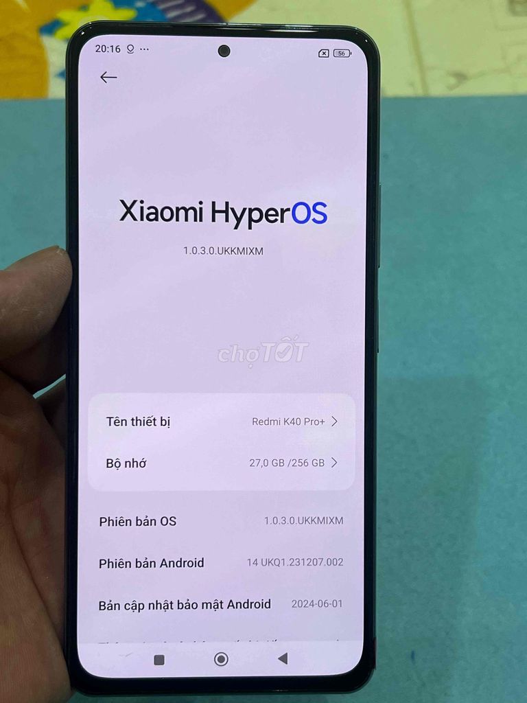 Xiaomi Redmi K40 Pro 12/256GB Đa sắc. Mua bán Điện thoại tại Quận Hoàng Mai Hà Nội được đăng bởi Nguyennoi hình 1