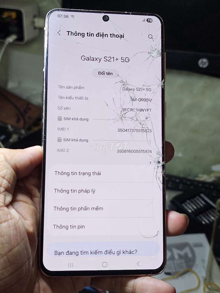 Samsung Galaxy S21+ 5G 128GB giá rẻ . Mua bán Điện thoại tại Quận 8 Tp Hồ Chí Minh được đăng bởi Thiên Hòa mobile  hình 1