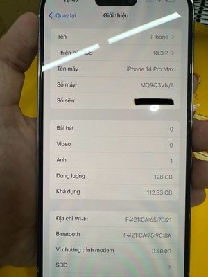 14promax trắng. Mua bán Điện thoại tại Thành phố Thủ Đức Tp Hồ Chí Minh được đăng bởi Khang Trần