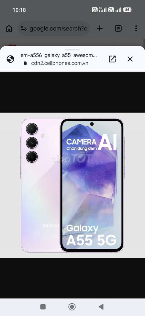 Samsung Galaxy A55 5G Tím nhạt. Mua bán Điện thoại tại Quận Hải Châu Đà Nẵng được đăng bởi Hoangsky hình 1