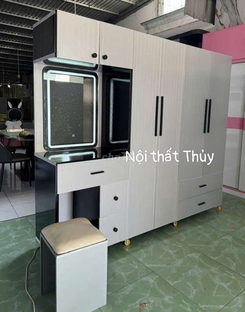 Tủ quần áo Nhựa Đài Loan liền bàn trang điểm . Mua bán Tủ, kệ gia đình tại Huyện Bình Chánh Tp Hồ Chí Minh được đăng bởi Phương thủy hình 1