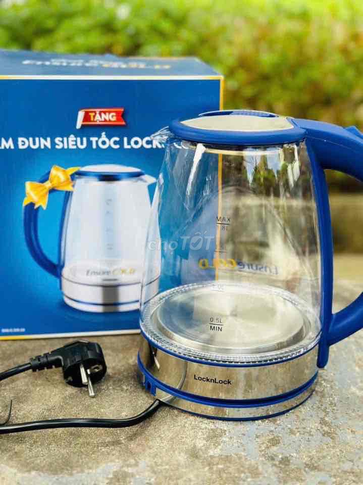 Ấm đun thuỷ tinh Lock&Lock mới 100% sale cực rẽ