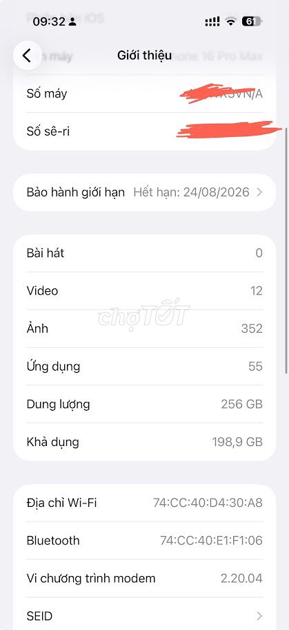 Apple iPhone 16 Pro Max 256GB Vàng. Mua bán Điện thoại tại Quận Cẩm Lệ Đà Nẵng được đăng bởi Hai hình 1