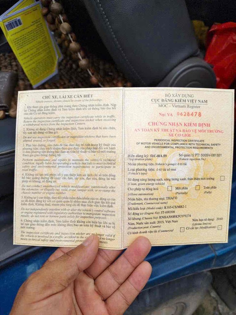 kia K165 2.4 tấn đời 2015. mui bạt . lạnh. Mua bán Xe tải, xe ben tại Huyện Bình Chánh Tp Hồ Chí Minh được đăng bởi BÃI XE THIÊN TRANG hình 5