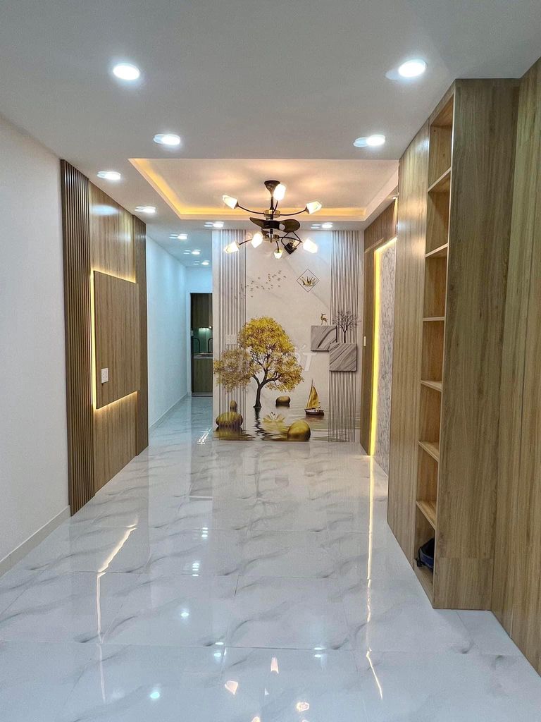 Nhà mới Bà Hom gần chợ Phú Lâm 40m2, 2 tầng BTCT 2PN hẻm thông các nơi