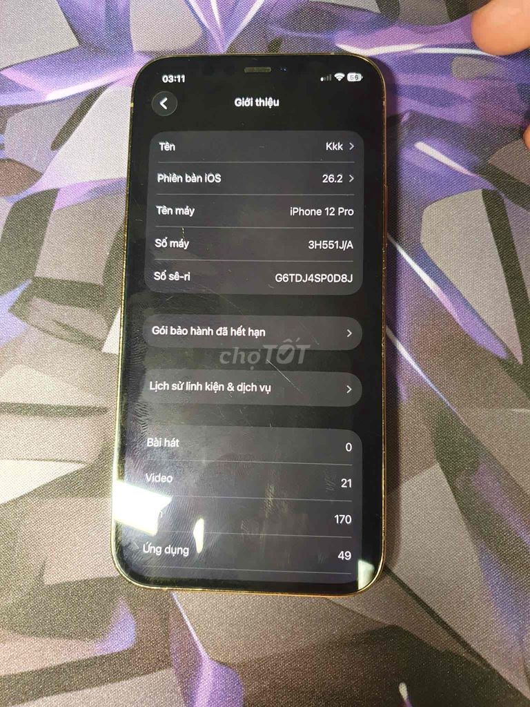 iPhone 12 Pro Vàng. Mua bán Điện thoại tại Quận Thanh Khê Đà Nẵng được đăng bởi Toàn Phạm hình 1