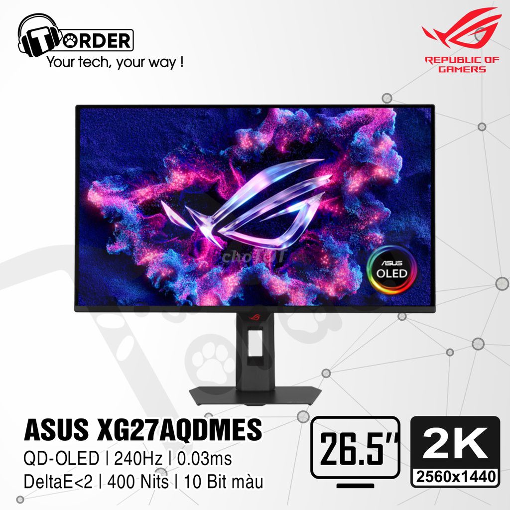 Màn ASUS ROG OLED XG27AQDMES 27 inch 2K+ 240Hz. Mua bán Phụ kiện (Màn hình, Chuột...) tại Huyện Gia Bình Bắc Ninh được đăng bởi Lê Minh Đức hình 1