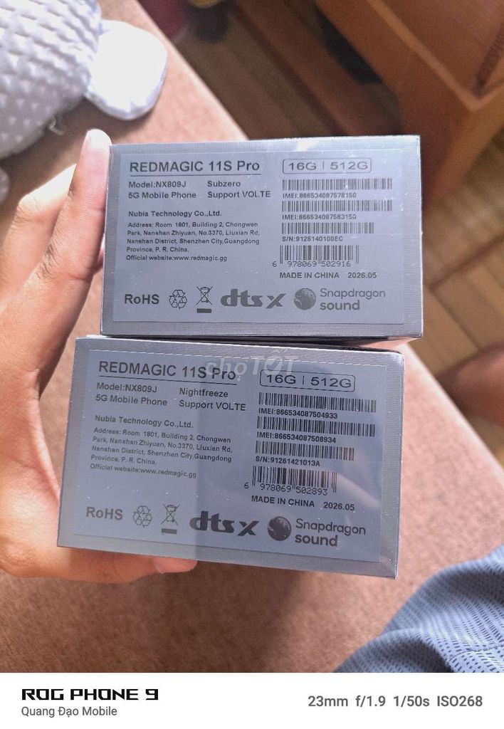 Redmagic 11SPro 16-512 Newseal
Chính hãng Việt Nam. Mua bán Điện thoại tại Quận Hà Đông Hà Nội được đăng bởi Đạo Nguyễn hình 1