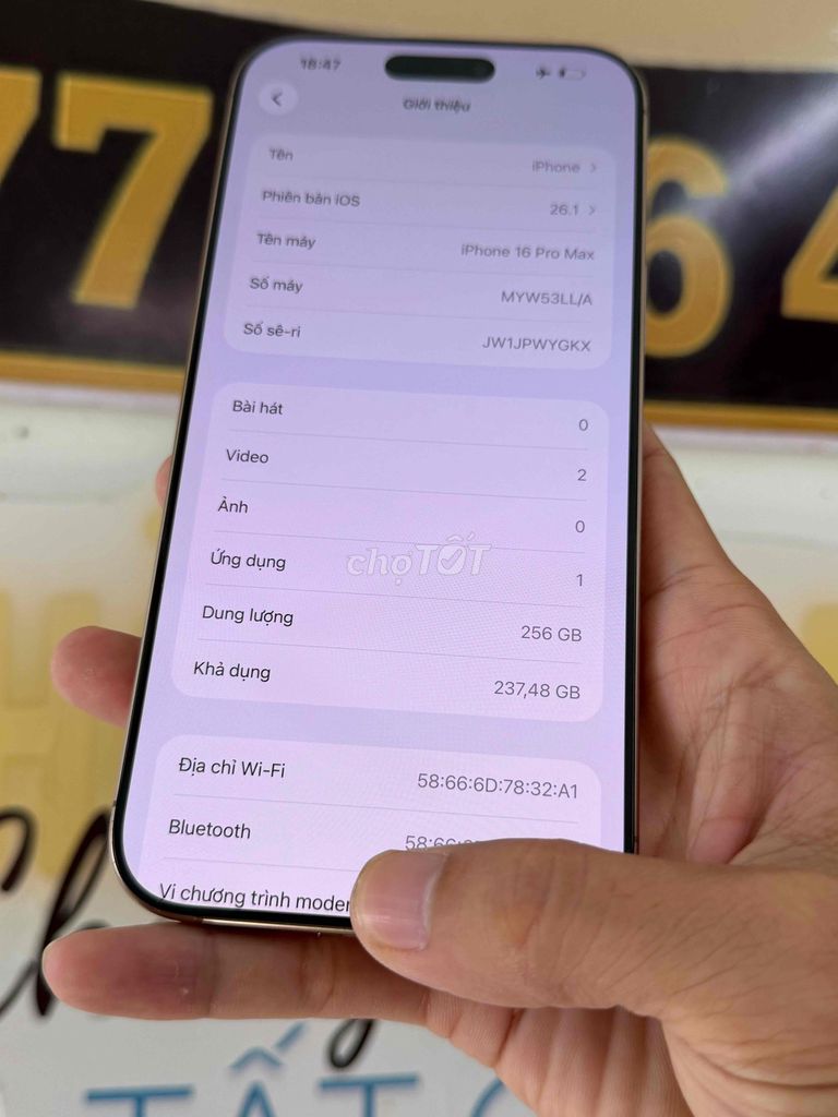 iPhone 16 Pro Max 256GB Sa Mạc zin ốc đẹp keng. Mua bán Điện thoại tại Quận Tân Phú Tp Hồ Chí Minh được đăng bởi trương thành hưng hình 1