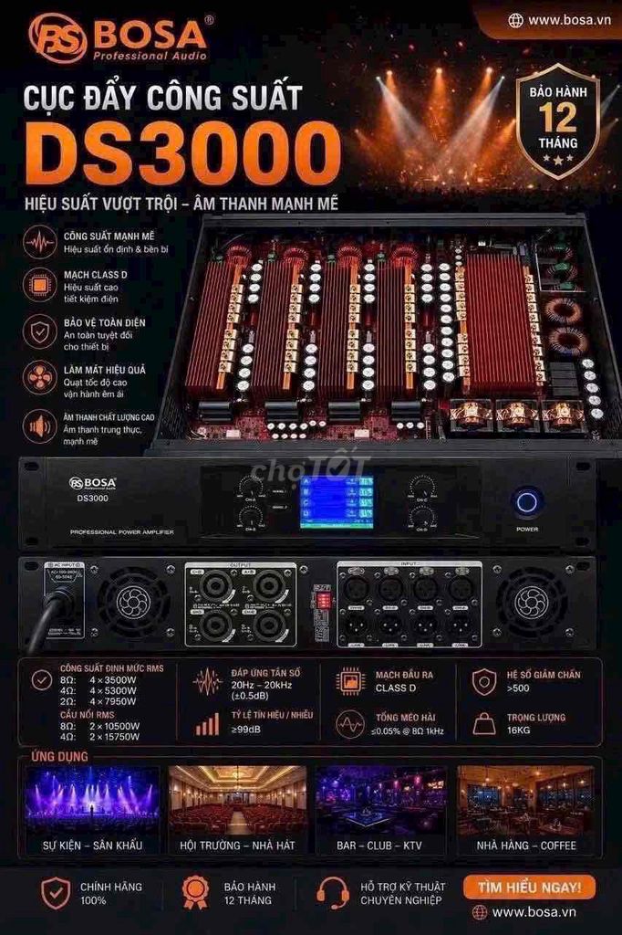Cục đẩy Bosa DS3000 4 kênh. Mua bán Tivi, Âm thanh tại Thành phố Thủ Đức Tp Hồ Chí Minh được đăng bởi NMH522 hình 1