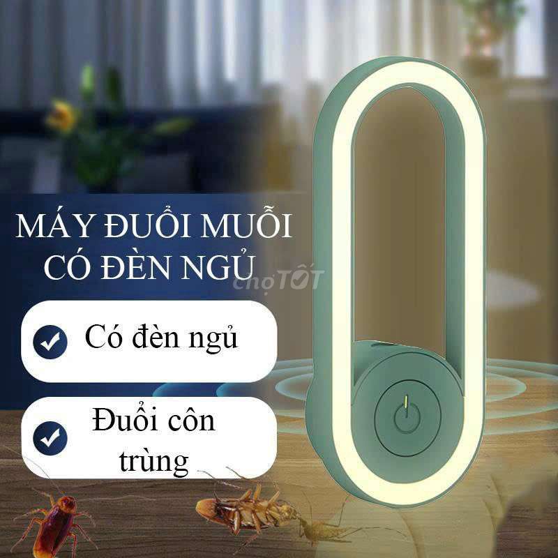 ĐÈN ĐUỔI MUỖI KIÊM ĐÈN NGỦ BẰNG SÓNG SIÊU ÂM - HGS