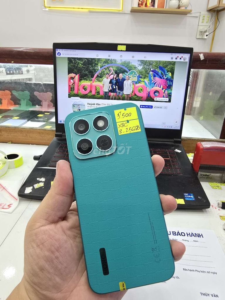 Honor X8C 256GB Xanh ngọc. Mua bán Điện thoại tại Thành phố Long Xuyên An Giang được đăng bởi Facebook Cầm Đồ Thúy Vân hình 1