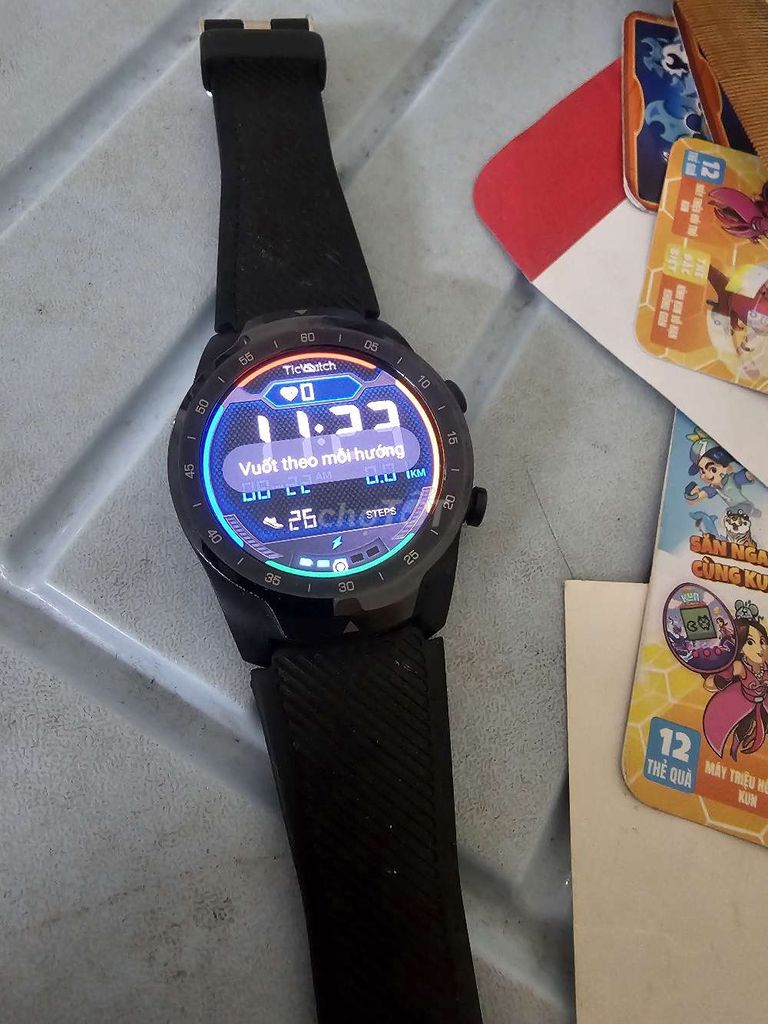 TickWatch Pro Đen Đồng hồ thông minh. Mua bán Thiết bị đeo thông minh tại Huyện Việt Yên Bắc Giang được đăng bởi Nam hình 1