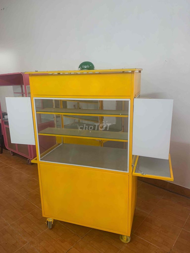 Xe đẩy bán hàng Vàng 1m x 1m8. Mua bán Đồ chuyên dụng, Giống nuôi trồng tại Huyện Tam Dương Vĩnh Phúc được đăng bởi Tuệ Tâm hình 1