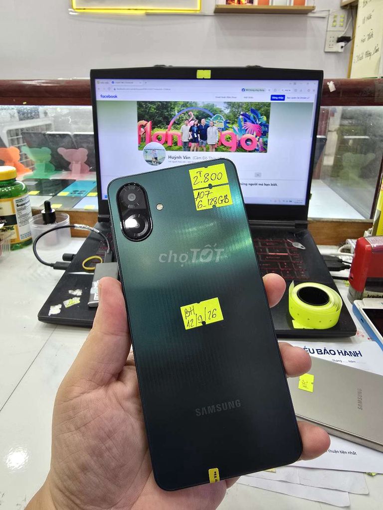 Samsung A07 6GB 128GB. Mua bán Điện thoại tại Thành phố Long Xuyên An Giang được đăng bởi Facebook Cầm Đồ Thúy Vân hình 1