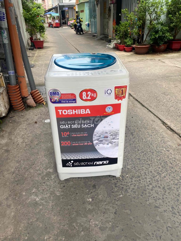 Máy giặt Toshiba 8.2kg cửa trên Trắng, xanh. Mua bán Máy giặt tại Quận 11 Tp Hồ Chí Minh được đăng bởi MẠNH CƯỜNG hình 1