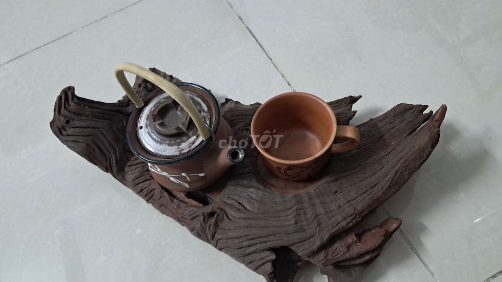 Bộ bình trà Gốm Gỗ màu Nâu. Mua bán Dụng cụ nhà bếp tại Quận 12 Tp Hồ Chí Minh được đăng bởi Đam Mê hình 1