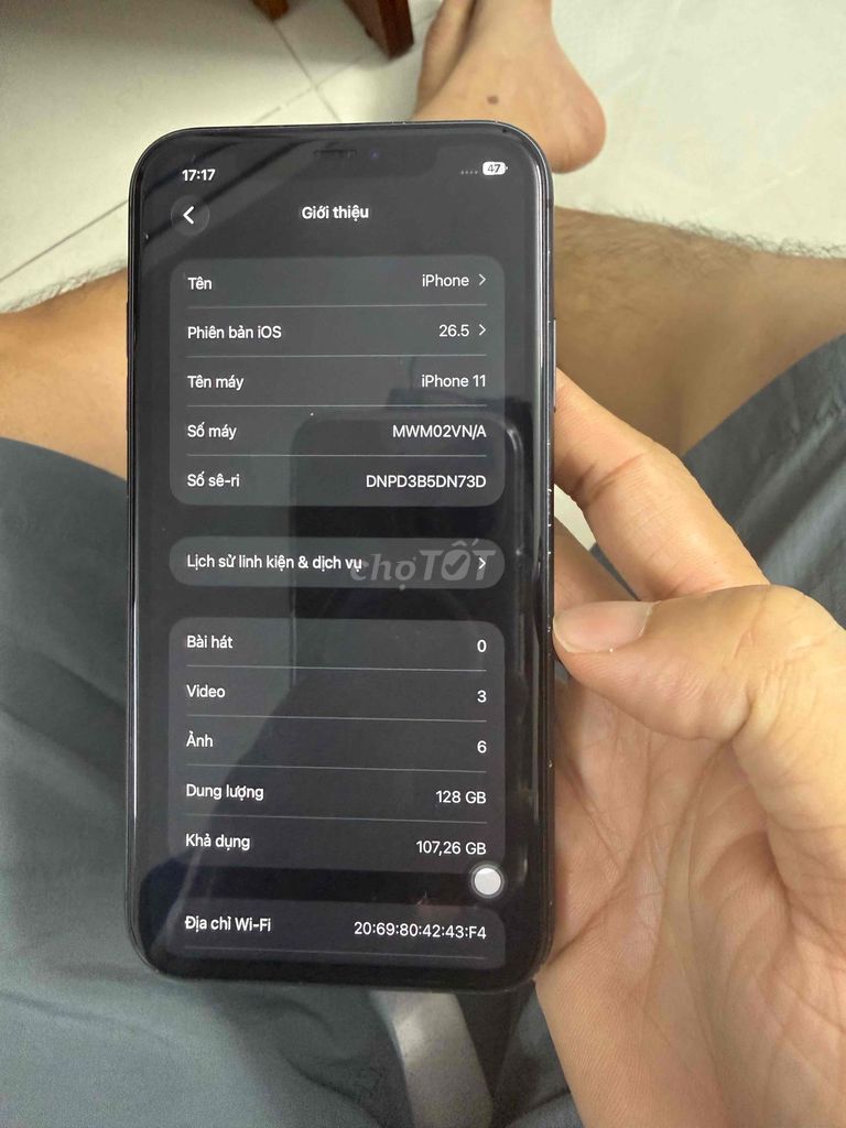 Apple iPhone 11 128GB Đen. Mua bán Điện thoại tại Quận Phú Nhuận Tp Hồ Chí Minh được đăng bởi Thang hình 1