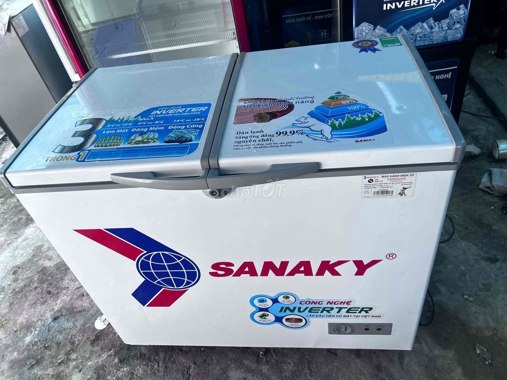 Tủ đông Sanaky 225 lít giàn đồng. Mua bán Tủ lạnh tại Thành phố Thủ Đức Tp Hồ Chí Minh được đăng bởi Điện Lạnh Xuân Hiệp hình 1