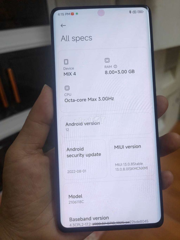 Mi mix 4 256Gb