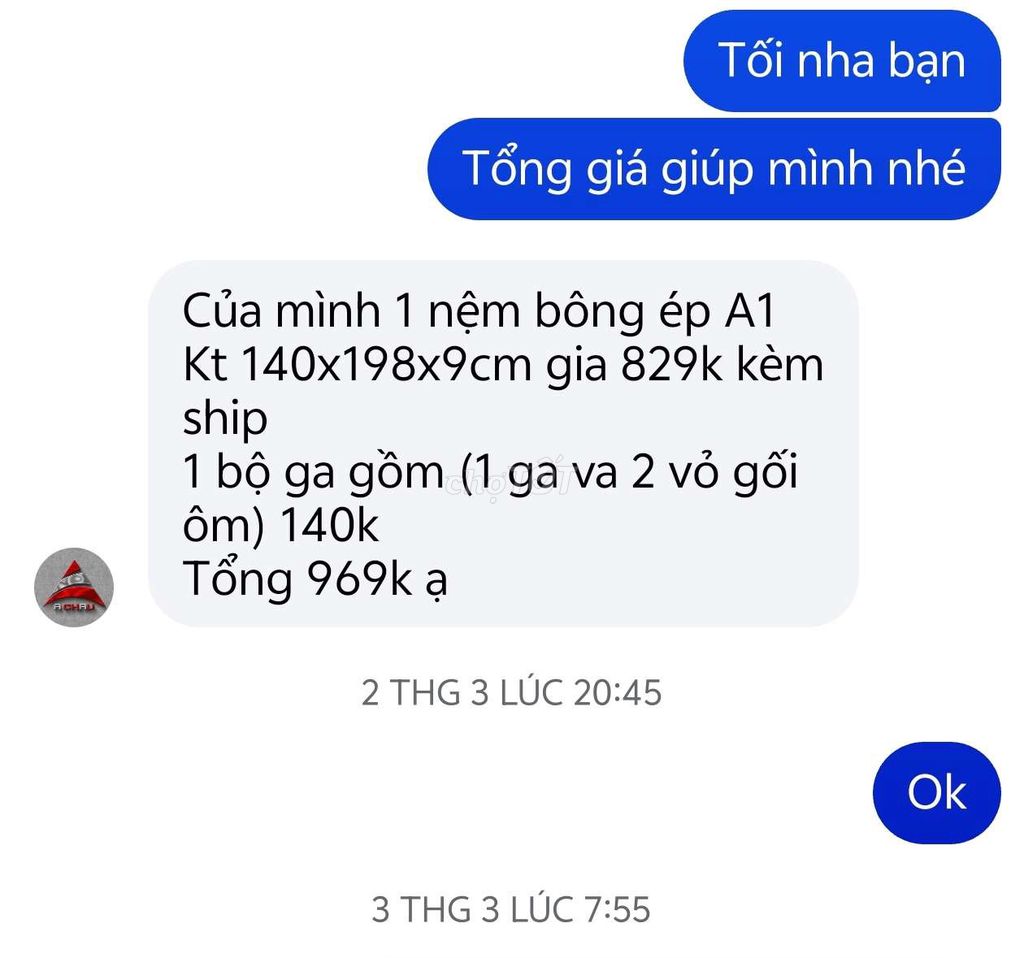 Nệm bông ép 1m4x2m Đã sử dụng. Mua bán Giường, chăn ga gối nệm tại Quận Gò Vấp Tp Hồ Chí Minh được đăng bởi Trần Hiếu hình 1